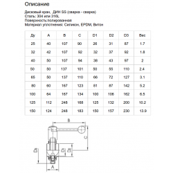 Butterfly valve S-S DIN with pneumatic actuator air-air AWH